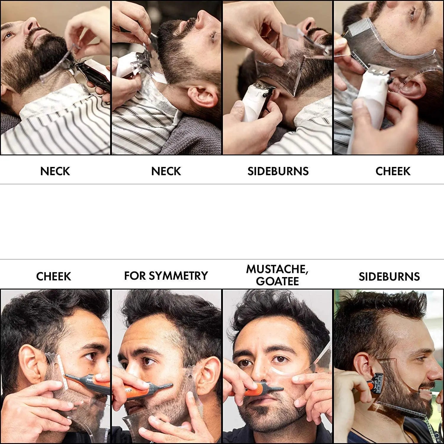 Dual-Sided Beard Shaping Comb